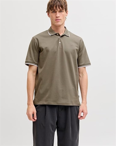 Jack & Jones - JPRBlaethan Detail Polo - Smokey Olive